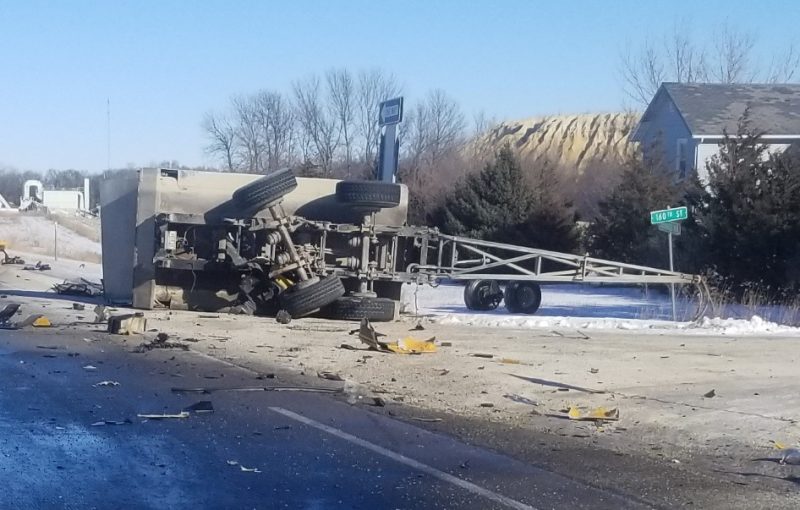 Minnesota man airlifted to hospital after tanker crash in Bremer county