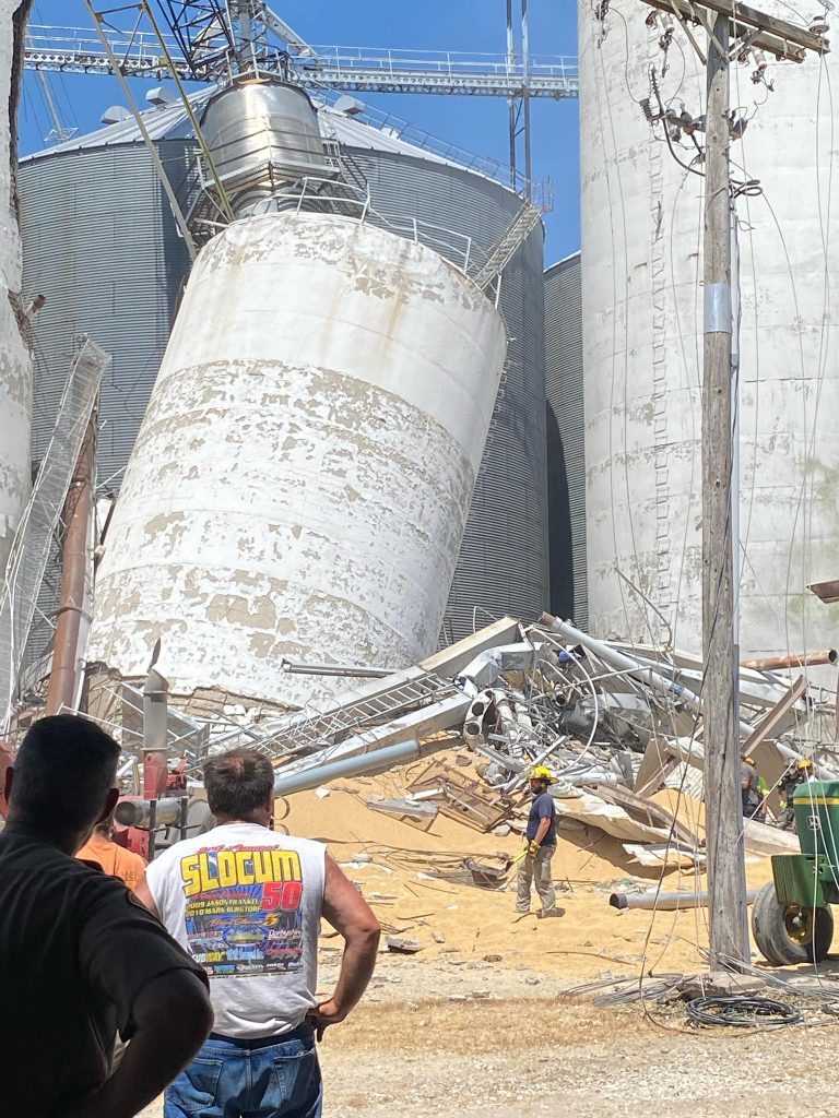 Iowa soybean silo collapse kills person