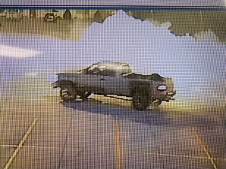 Photo provided by authorities of truck in parking lot.