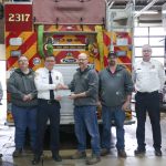 Manufacturing plant donates to Mason City Fire Department after recent blaze