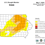 April rainfall helps improve drought conditions across Iowa