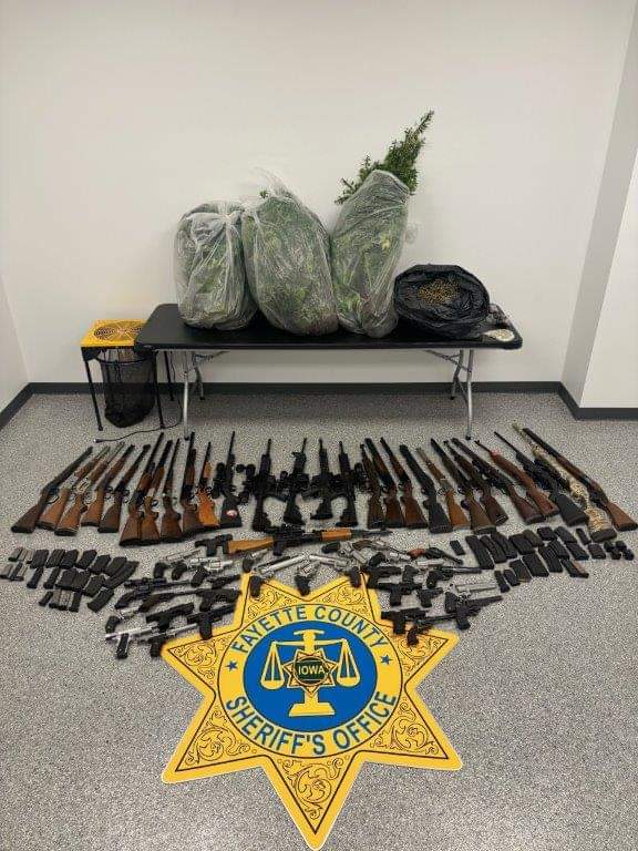 Photo of the loot seized by cops, via the sheriff's department.