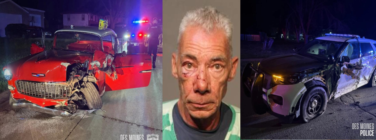Iowa man destroys classic car and cop cruiser while drunk driving ...
