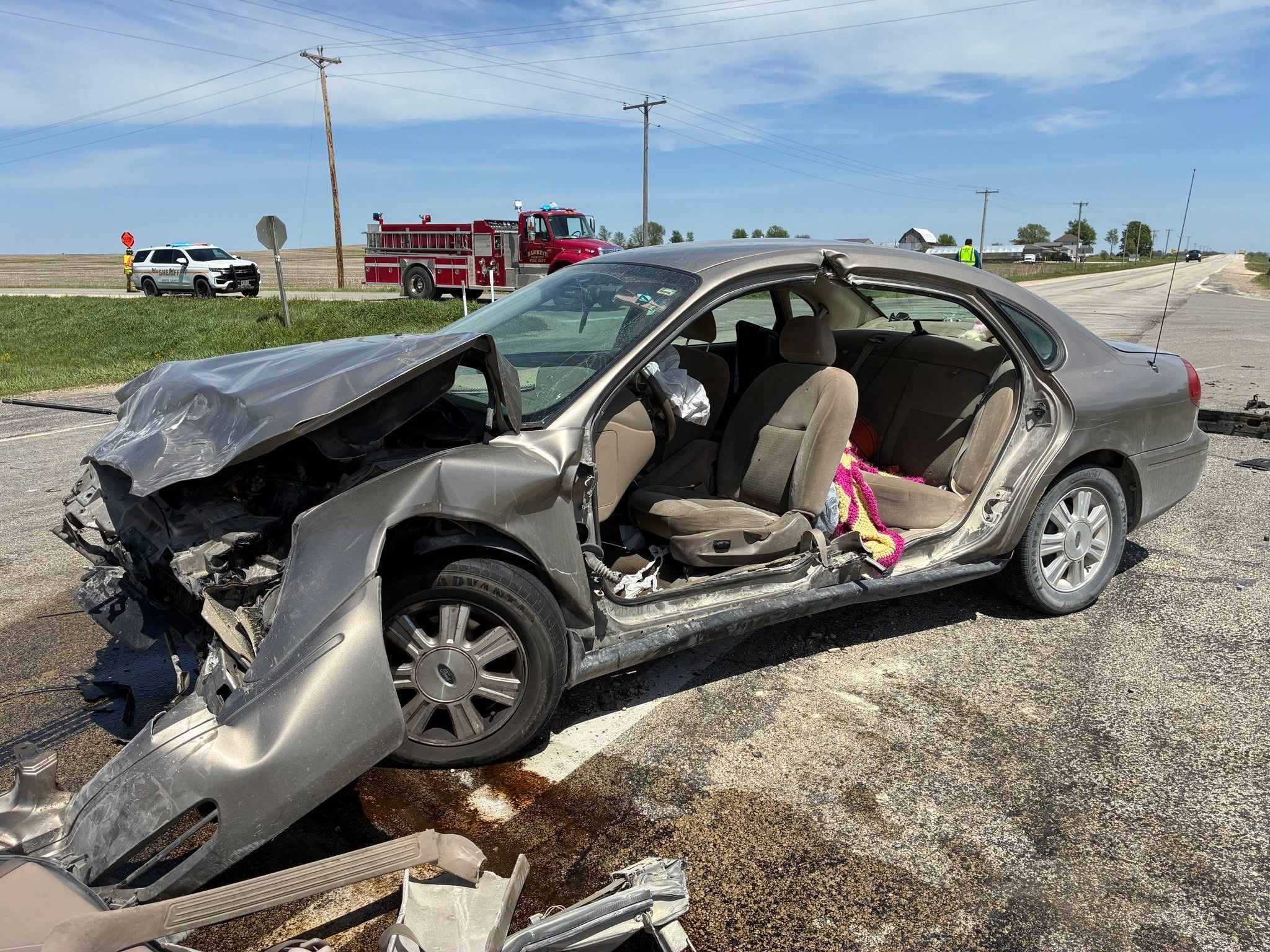 Two vehicles destroyed, multiple people hurt in Northern Iowa crash ...
