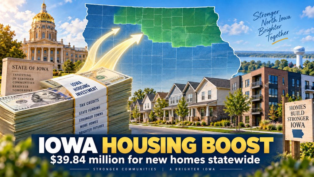 North Iowa housing projects win $2.26 million to build 133 new homes